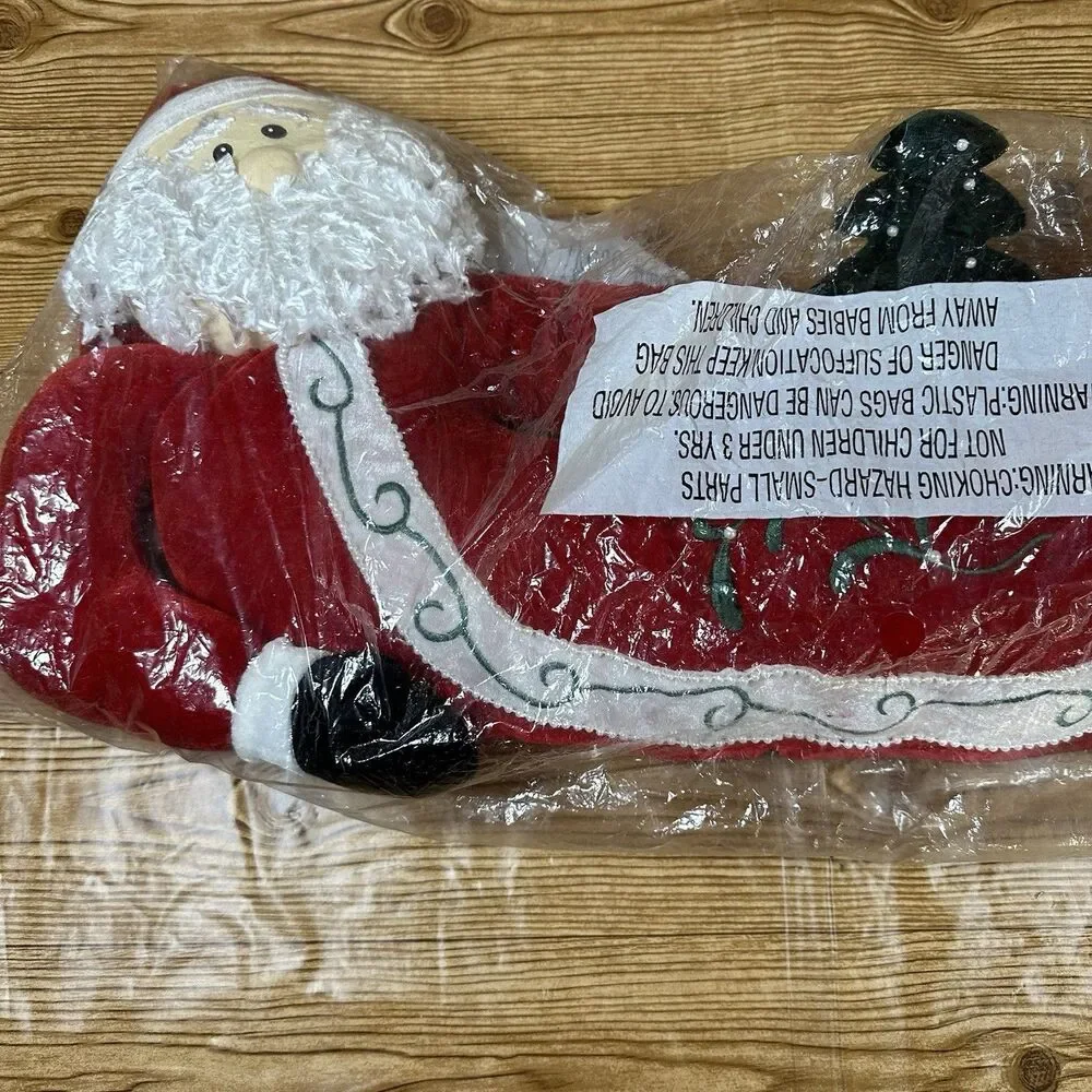 Santa Clause Door‎ Draft Stopper Fleece Plush Weighted 34”